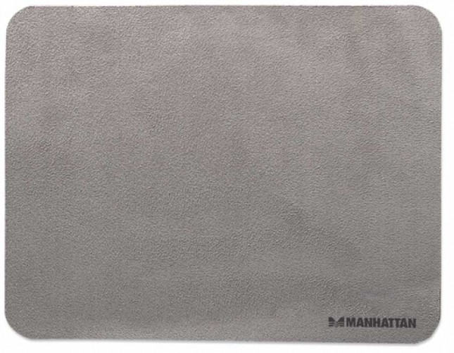 Mouse Pad 3 en 1 Manhattan 422871 Protector Pantalla, Limpiador Pantalla, Tapete, Gris