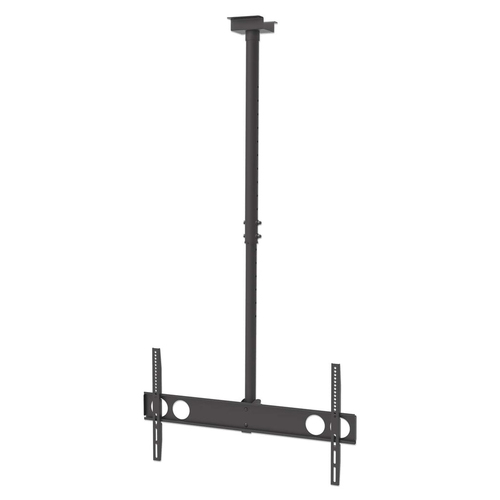 Soporte Manhattan (423625) de Techo para Pantallas de 37" A 70" Hasta 50kg, con Ajustes de 0 A 15 Grados Vertical y 360 Grados de Rotacion