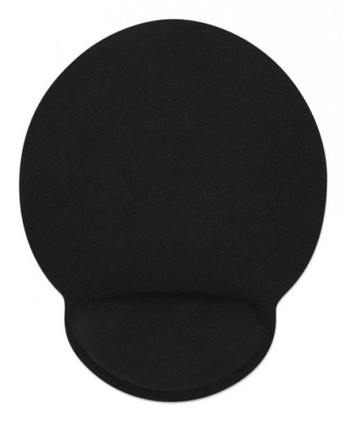 Mousepad Manhattan con Descansa Muneca Tipo Gel, Color Negro