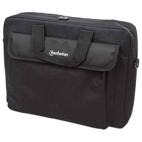 Maletin para Laptop Manhattan London de 15.6 Pulgadas, Poliester, Color Negro