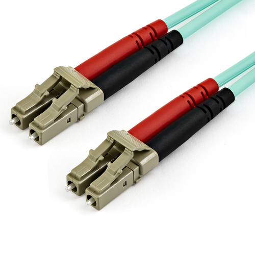 Cable Startech.com 10 m, Fibra OM4, Lc, Lc, 100 Gbit/s, Color Aguamarina