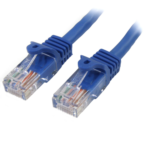 Patchcord Startech.com Cat5e, 3 m, U/UTP (UTP), Azul