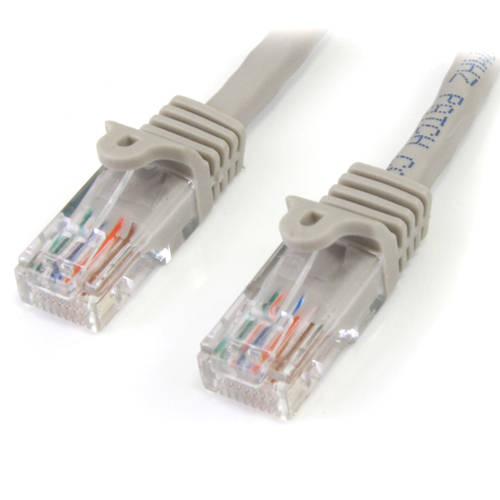 Patchcord Startech.com Cat5e, 0.5 m, U/UTP (UTP), Gris