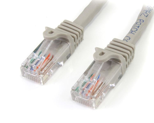 Patchcord Startech.com Cat5e, 5 m, U/UTP (UTP), Gris