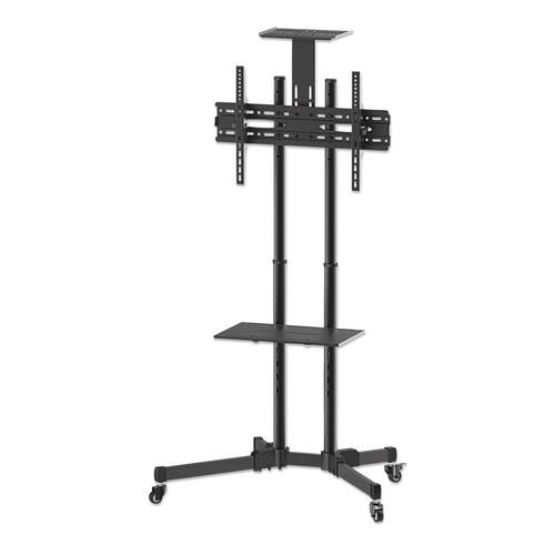 Soporte Manhattan Tipo Carrito para Pantallas 37pulg a 70 pulg, 50kg, (461238)negro