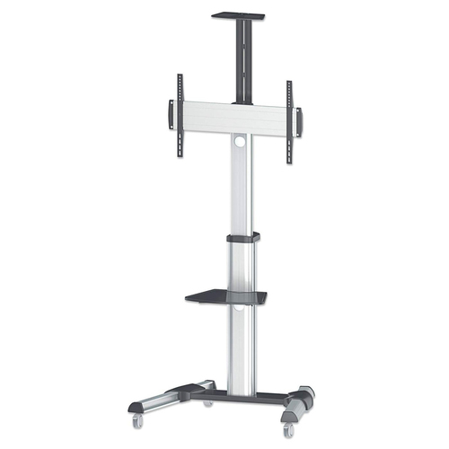Soporte con Ruedas Manhattan (461245) para TV Pantallas 37" A 70", 50kg, Giro y Altura Ajustable