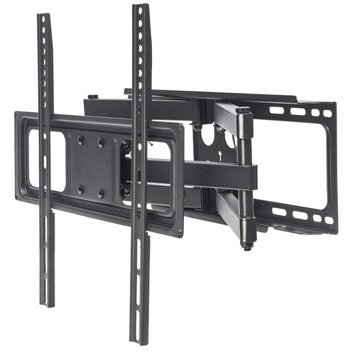 Soporte de Pared Manhattan, Maximo de 40kg de 32 A 55 Pulgadas, Articulado, Ajuste de Inclinacion, Giro o Nivel, Negro