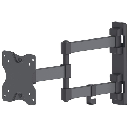 Soporte de Pared para Pantalla Manhattan (461382) Doble Articulacion, 13pulg a 27pulg Hasta 20kg, Color Negro