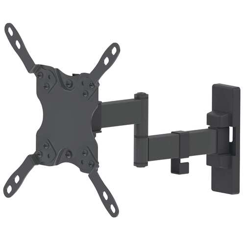 Soporte Manhattan para TV Plana de 13pulg Hasta 42, Doble Articulacion, Hasta 20kg, Color Negro