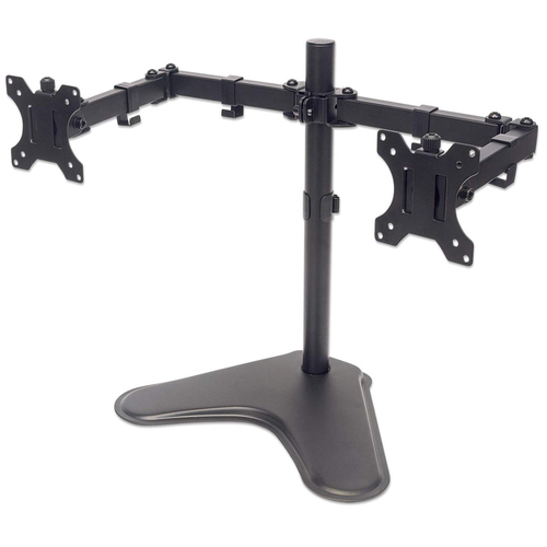 Soportes de Pantalla Manhattan Color Negro, Material Acero