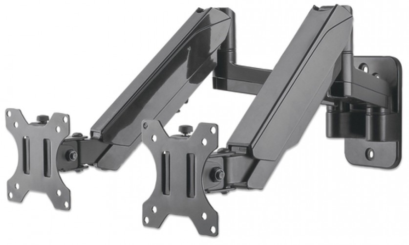 Soporte Manhattan Hasta 32", VESA Max. 100 x 100 mm, 8 kg, Negro