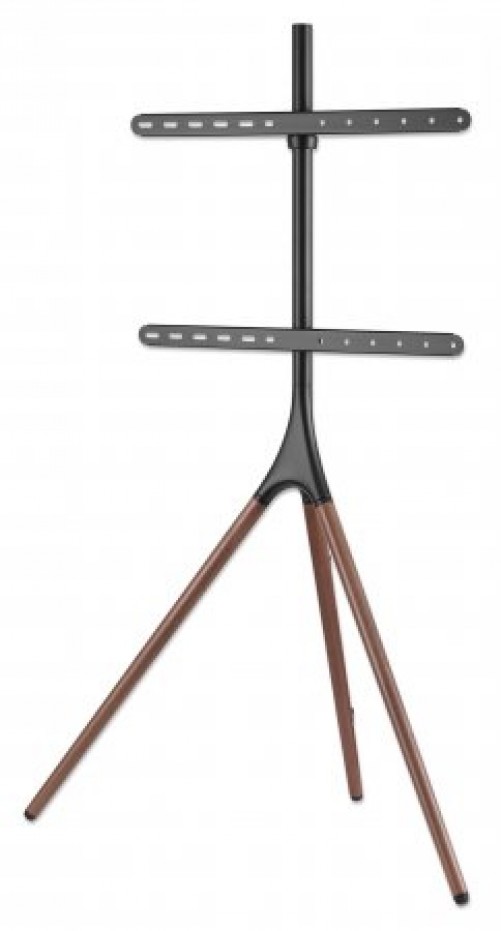 Soporte Manhattan Soporte para TV con Trípode Hasta 65", VESA Max. 600 x 400 mm, 32 kg, Azul, Café