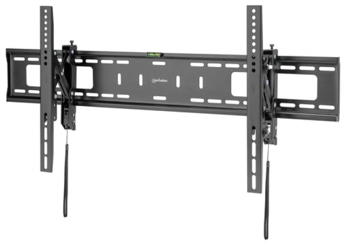 Soporte de Pared Manhattan para Pantalla de 43 Hasta 90 Pulgadas, Hasta 75 kg, Acero, Color Negro