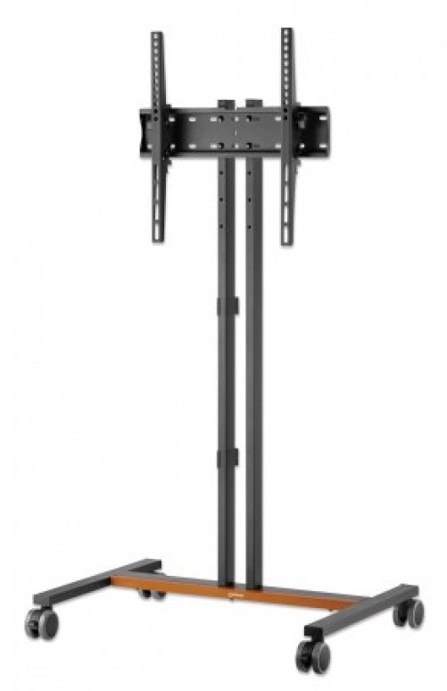 Soporte Manhattan para TV Tipo Carro, de 34 Hasta 55 Pulgadas, Hasta 35 kg, Banca de Madera, Plastico, Acero, Negro
