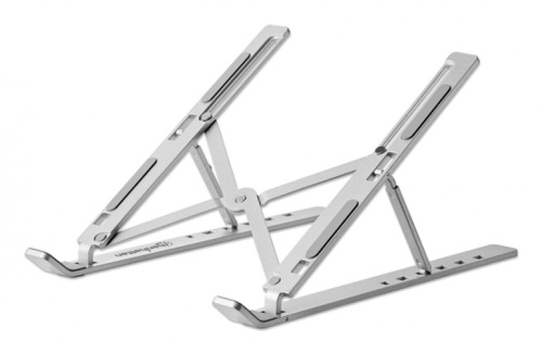 Soporte Manhattan Soporte para Computadora Portátil, 15.6", Aluminio