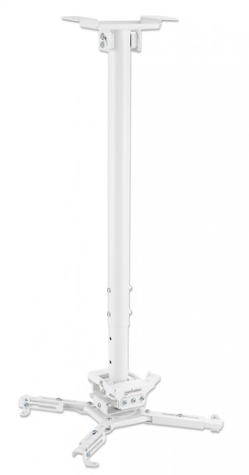 Soporte de Proyector Manhattan 462686 Techo, Max. 35 kg, Acero, Blanco