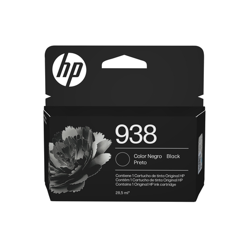 Cartucho de Tinta HP Cartucho Original de Tinta Negra 938 Original, Negro, Rendimiento Estándar