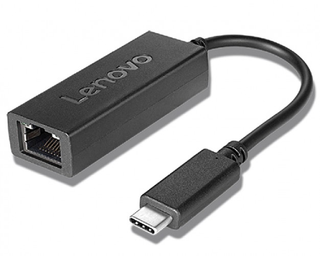 Tarjetas de Red Lenovo 4X90S91831 USB Tipo C, RJ-45 1, Alámbrico, Negro