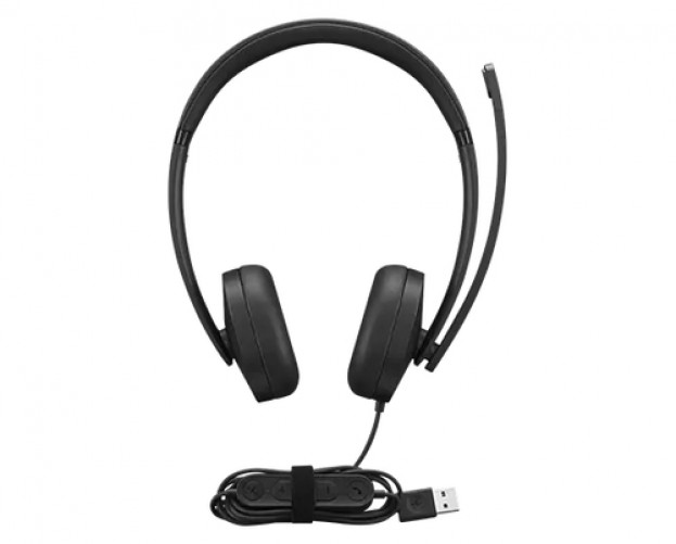 Audífonos Lenovo 4XD1P83425 Diadema, Alámbrico, USB, Negro