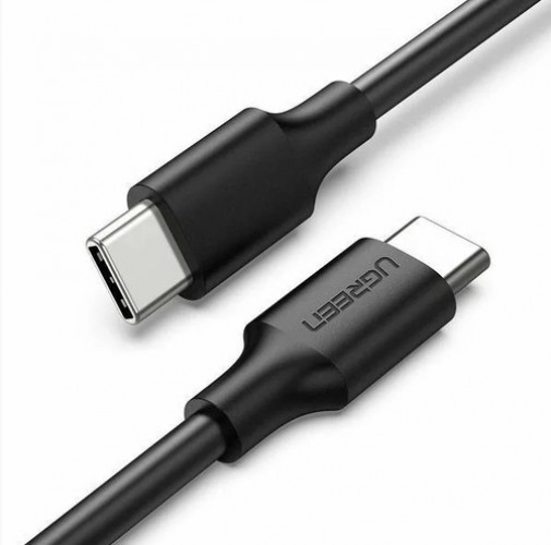 Cable USB Ugreen USB-C a USB-C, 60W, 480 Mbit/s, 1 Metro, Negro