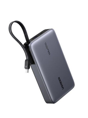 Power Bank Ugreen Nexode 20000 mAh, Teléfono Móvil/smartphone, Tableta, Portátil/netbook, USB, Gris
