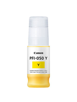 Cartucho de Tinta Canon PFI-050 y Original, Amarillo, 70 ml
