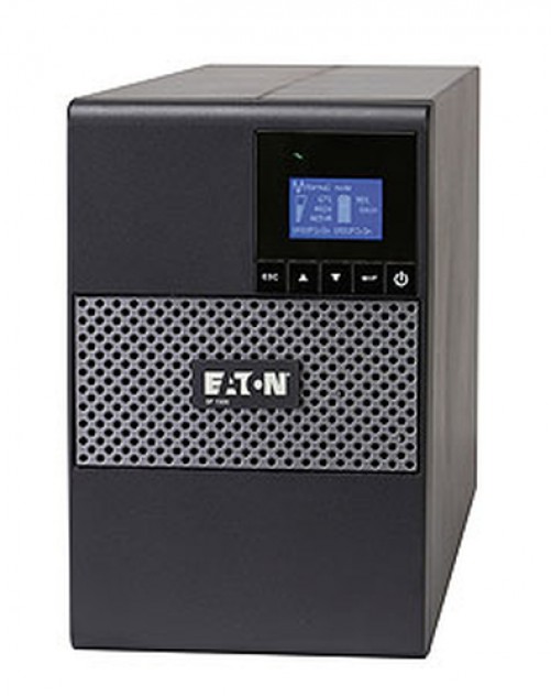 No Break Eaton 5p Tower 1 kVA / 770 W, Entrada 151 V, 8 Salidas AC, Negro, Plata