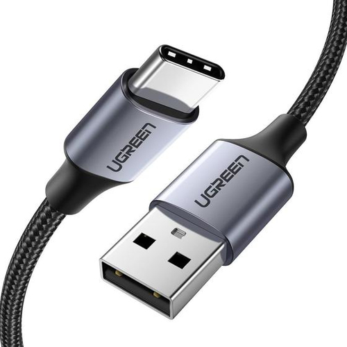 Cable USB Ugreen USB-A a USB-C, 18W, 480 Mbps, 1 Metro, Negro/gris