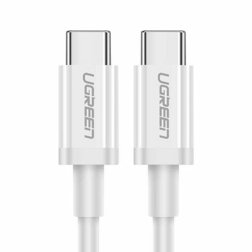 Cable USB Ugreen USB-C a USB-C, 60W, 480 Mbit/s, 1 Metro, Blanco