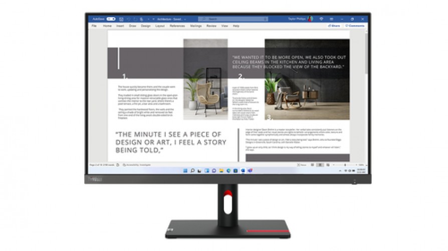 Monitor Lenovo Thinkvision S27I-30 LED, 27", Full HD, IPS, 100 Hz, 6 ms, Negro, Gris