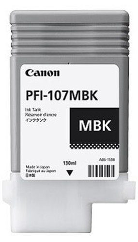 Tanque de Tinta Canon PFI-107MBK (6704B001), Color Negro Mate Original