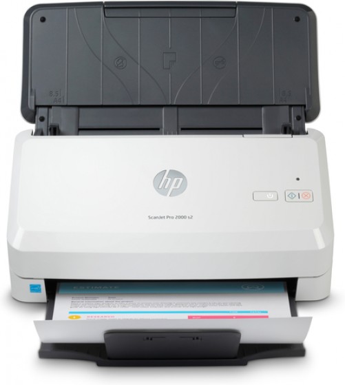 Escaner HP Scanjet Pro Scanjet Pro 2000 S2 Resolución 600 x 600 dpi, Escáner a Color, Negro, Blanco
