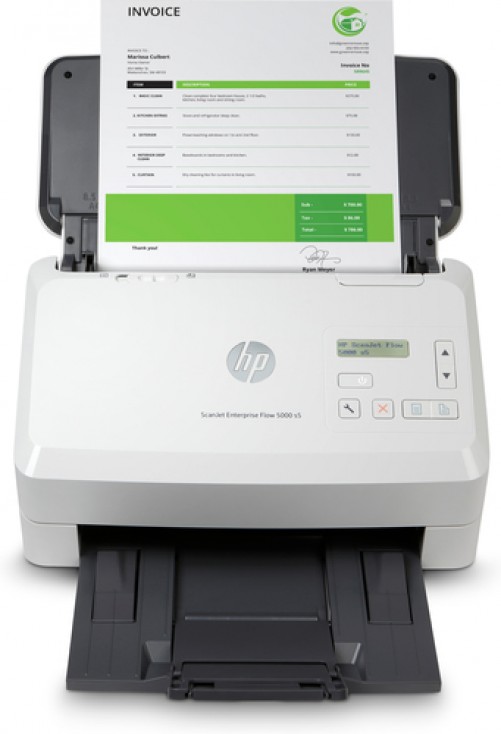 Escaner HP Scanjet Enterprise Flow Scanjet Enterprise Flow 5000 S5 Resolución 600 x 600 dpi, Escáner a Color, Blanco