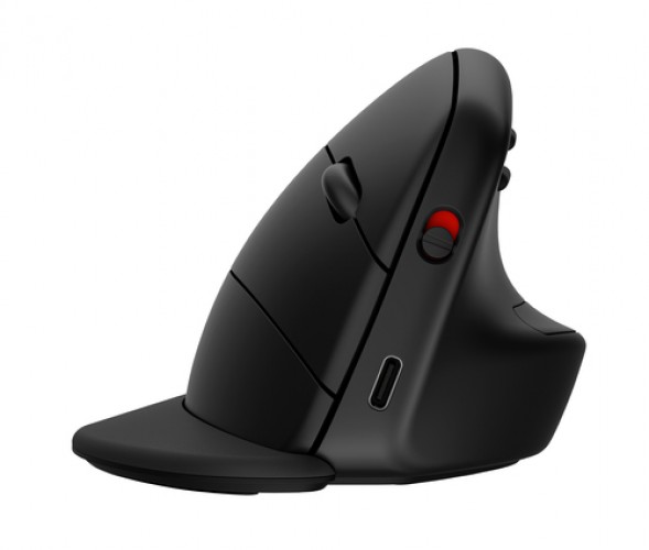 Mouse HP Mouse Vertical Ergonómico 925 6 Botones, 4000 dpi, Rf Inalámbrico + Bluetooth, 10 m, Negro