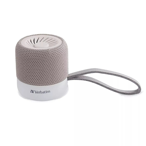 Bocina Verbatim 70232 USB, Bt, Inalámbrico, Teléfono Móvil/teléfono Inteligente, Gris, Blanco
