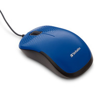 Mouse Verbatim Silent Optico, USB 2.0, Color Azul