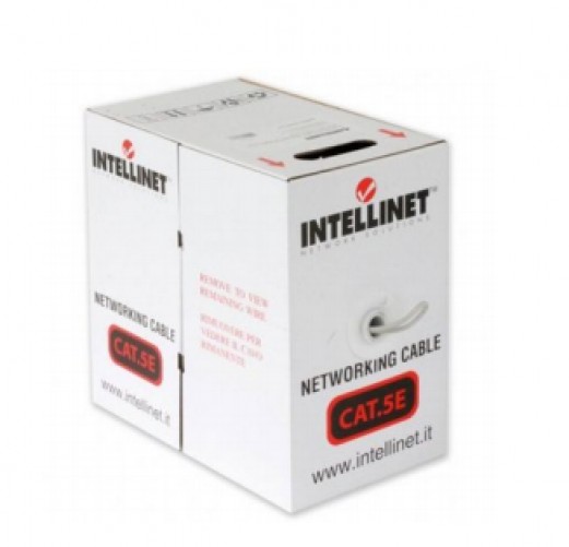 Bobina de Cable Intellinet, UTP, Cat5e, 305m, 1000 Mbit/s, Gris