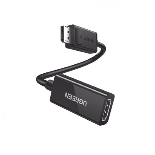 Adaptador Ugreen, Displayport Macho a HDMI Hembra, 25cm, Negro