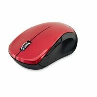 Mouse Verbatim Mouse Multi-trac Inalámbrico Silencioso USB-C – Rojo Blue LED, 4 Botones, 1600 dpi, Rf Inalámbrico, Rojo