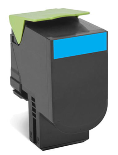 Tóner Lexmark 70C80C0 Original, Cian, Compatibilidad CS510DE/CS410DN/CS310DN/CS310N/CS410N/CS410DTN/CS510DTE, Rinde 1000 Páginas