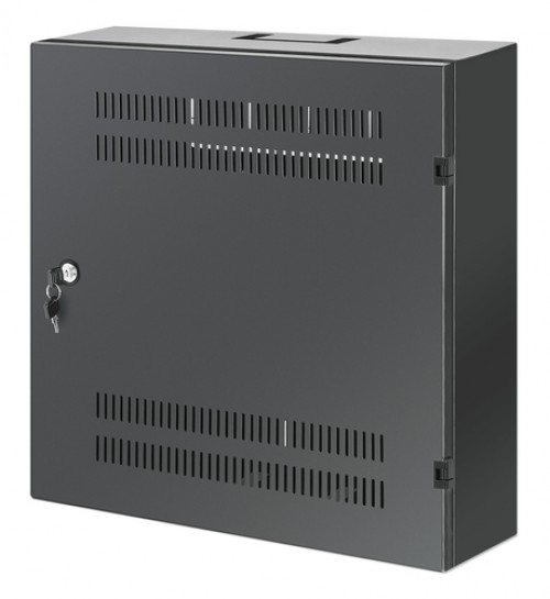 Rack Intellinet 713689 Tipo Bastidor de Pared, Capacidad del Rack 2U/4U, Acero, Peso Max. 60 kg, Color Negro, Incluye Tuercas