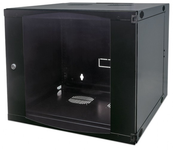 Rack Intellinet 713887 Tipo Bastidor de Pared, Capacidad del Rack 15U, Spcc, Tamaño 48.3 cm (19"), Color Negro