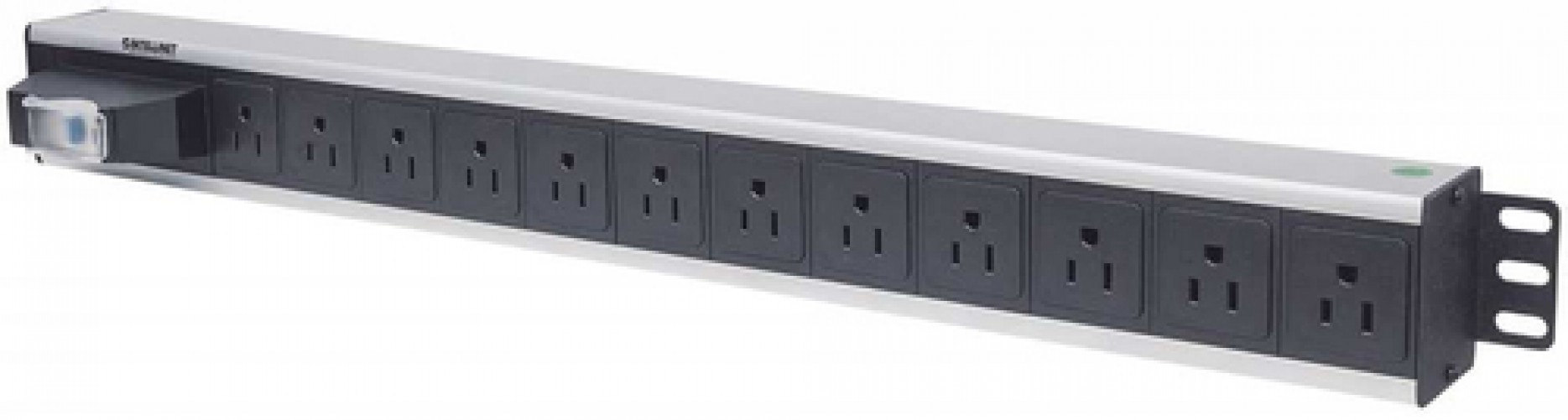 Barra Eléctrica Intellinet Color Negro, con Interruptor Integrado, con Fácil Montaje, Conector Plug Type B