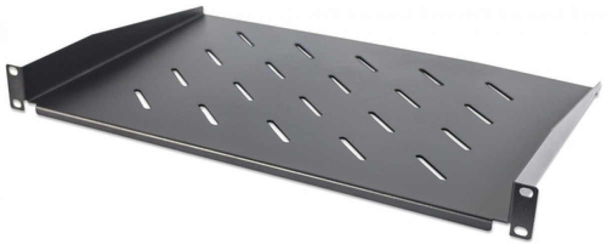 Charola para Rack Intellinet 19pulg, 1U, Ventilada, Hasta 25kg, Negro