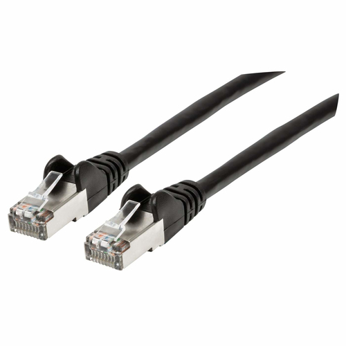 Patchcord Intellinet Cat6A, 7.5 m, S/FTP (s-STP), Negro