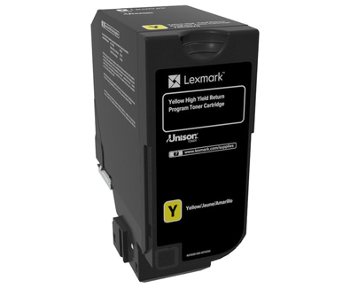 Tóner Lexmark 74C4HY0 Original, Amarillo, Alto Rendimiento (xl)