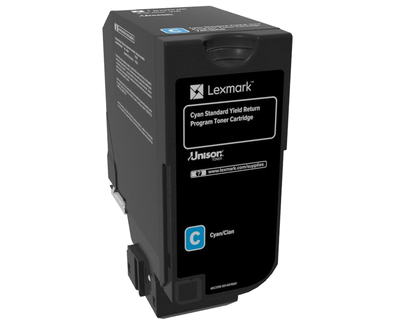 Tóner Lexmark 74C4SC0 Original, Cian, Rendimiento Estándar