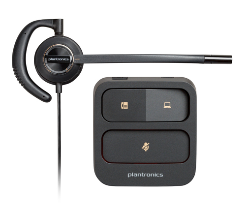 Diadema HP Poly 783P2AAABA Encore Pro 530/ Monoaural Alambrica con Qd con Cancelacion de Ruido Negra