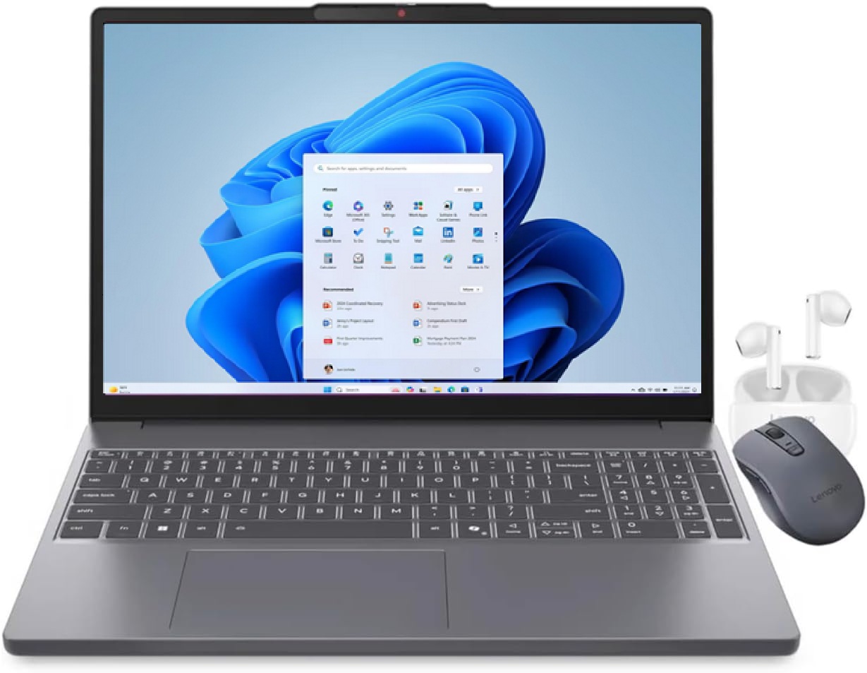 Laptop Lenovo Ideapad Slim 3 15IRH10, Core i5-13420H, 24GB RAM, 512GB SSD, Pantalla 15.3" Touch 1920x1200, Win 11H, Mouse + Audifonos Bluetooth de Regalo