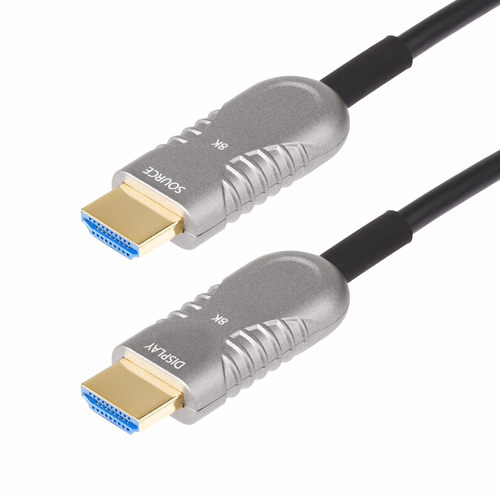 Cable HDMI Startech.com 8K-A-50F-HDMI-CABLE 15.2 m, 48 Gbit/s, Negro, Plata